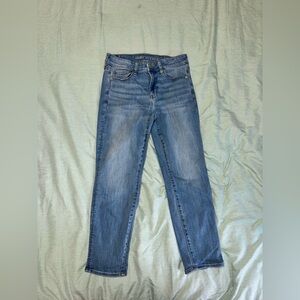 American Eagle Outfitters Women's Classic Blue Straight Leg Jeans